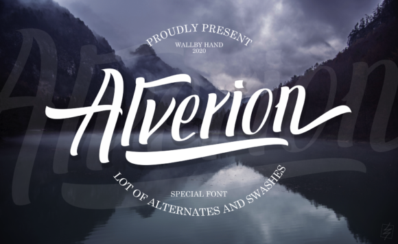 Alverion Font for Handmade and Commercial Projects