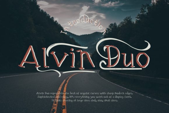 Alvin Duo: A Quirky Display Font for Bold Branding