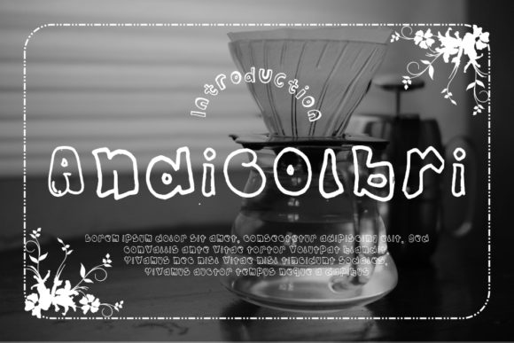 Andicolbri: A Quirky Display Font for Web Design