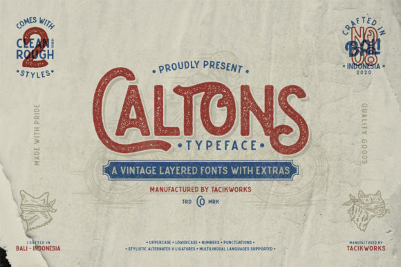 Caltons: A Vintage Display Font for Modern Web Design