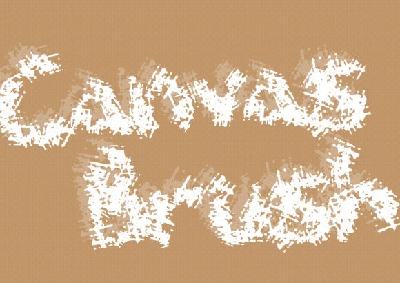Canvas Brush Font for Modern Web Design