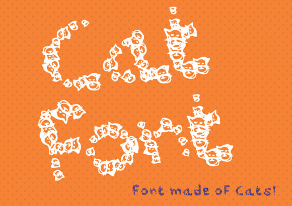 Cat Font: A Playful Display Typeface for Editorial Design