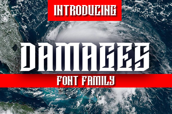 Damages Font Review: Bold and Dramatic Display Typography