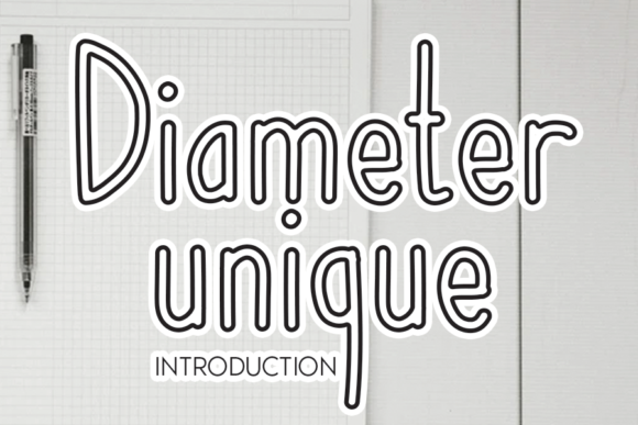 Diameter Unique: A Font That Elevates Handmade Creations