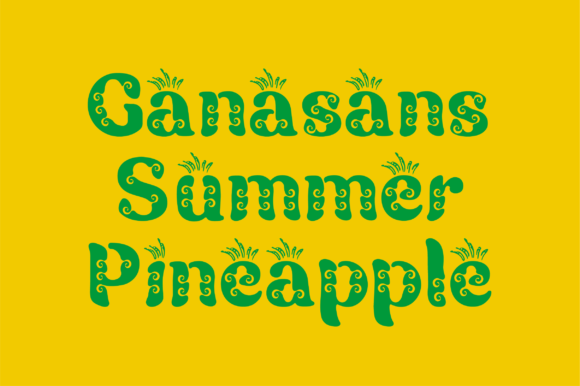 Ganasans: A Playful Display Font for Editorial Projects