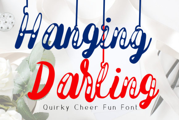 Hanging Darling Font for Editorial Design