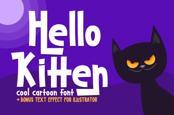 Hello Kitten: A Charming Display Font for Editorial Design
