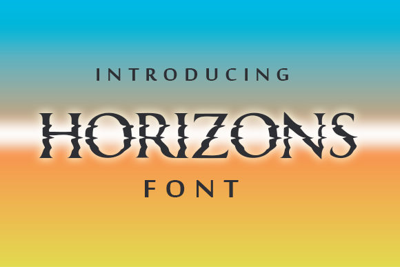 Horizons Font for Web Design Projects