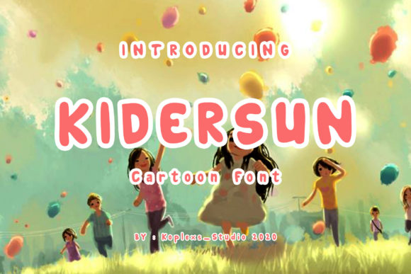 Kidersun: A Playful Display Font for Eye-Catching Campaigns
