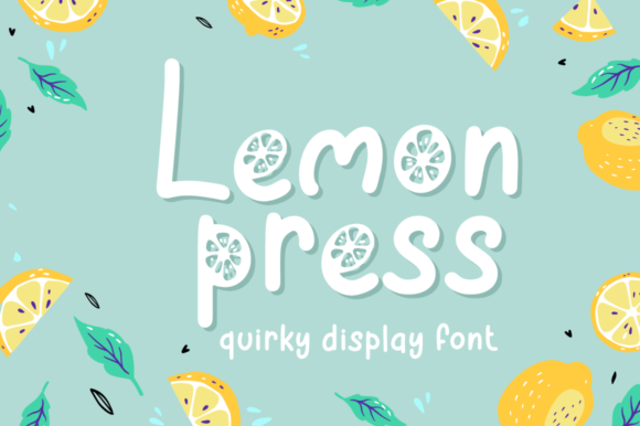Lemon Press: A Vibrant Display Font for Digital Creativity