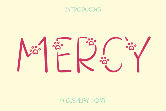 Mercy: A Sweet Display Font for Handmade Creations