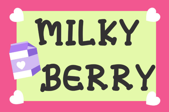 Milky Berry Font for Editorial Design and Creative Projects