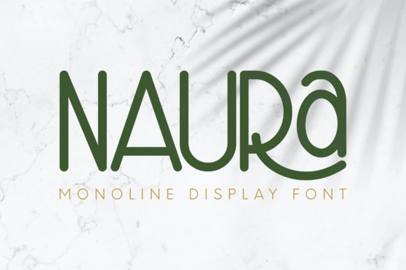 Naura: A Playful Display Font for Digital Branding