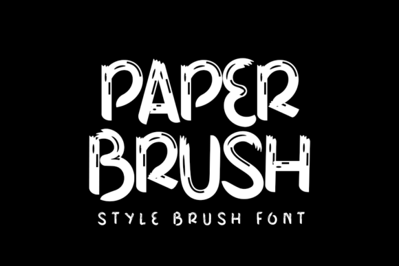 Paper Brush: A Display Font with Character
