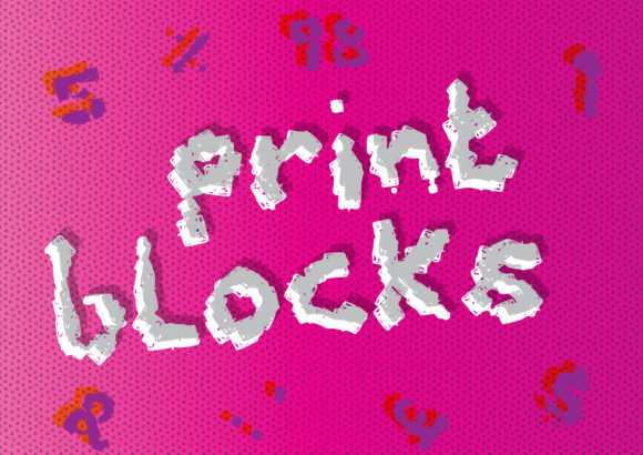 Print Blocks: A Versatile Display Font for Editorial Design