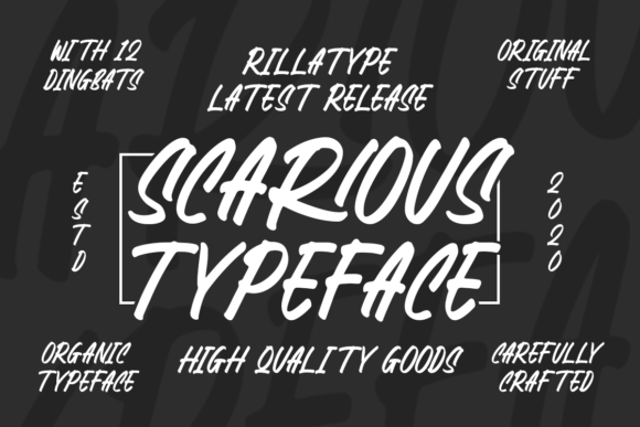 Scarious Typeface for Handmade Creations