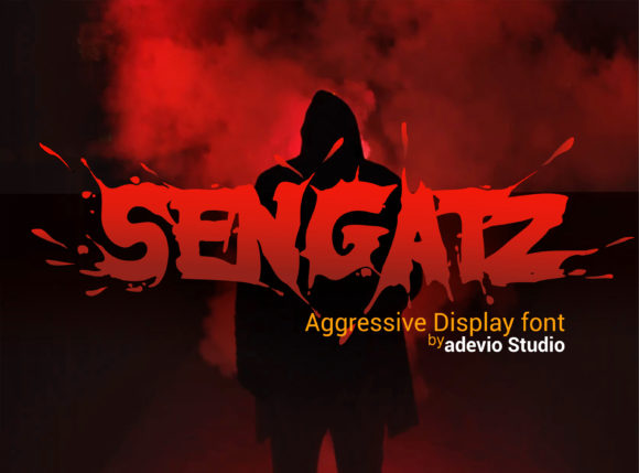 Sengatz: A Bold Display Font for Small Business Branding