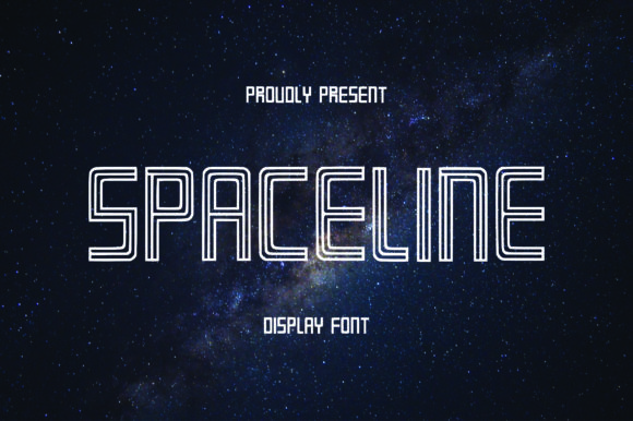 Spaceline: A Playful Display Font for Business Branding