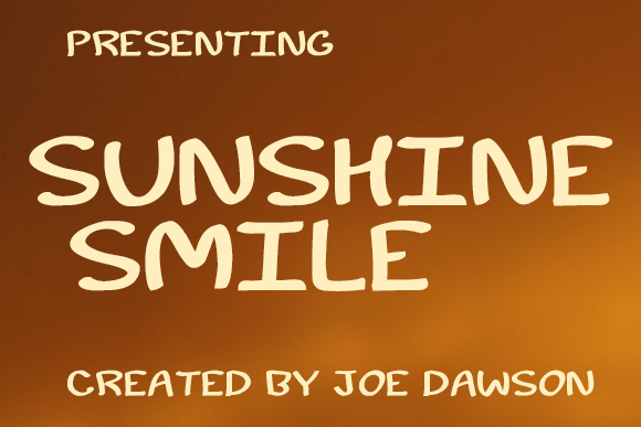 Sunshine Smile: A Playful Display Font for Digital Creativity